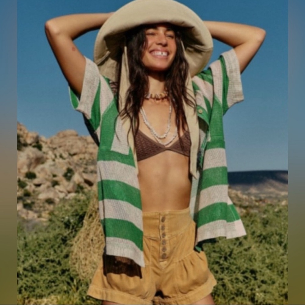 M099 // NWOT // Free People WE THE FREE Del Mar Cabana Shirt // XS